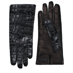 Miu Miu Black Leather Gloves - 6.5|XS