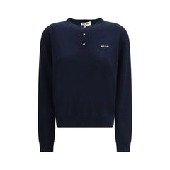 Miu Miu Blue Cashmere Sweatshirt - IT38 | S