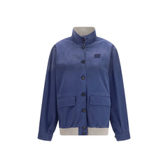 Miu Miu Blue Cotton Bomber - IT38 | S