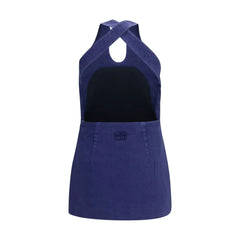 Miu Miu Blue Cotton Casual Dress - IT40 | M