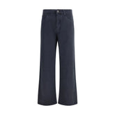 Miu Miu Blue Cotton Flared Jeans - 27