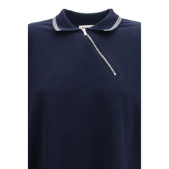 Miu Miu Blue Cotton Polo Shirt - XS