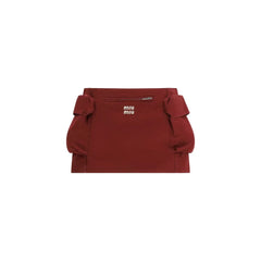 Miu Miu viininpunainen cotton minihame - IT40 | M