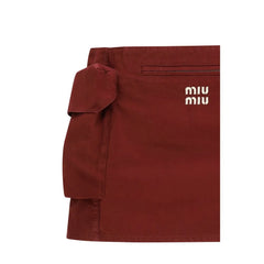 Miu Miu viininpunainen cotton minihame - IT40 | M