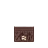 Miu Miu Bordeaux Lamb Ovis Aries Aries Wallet