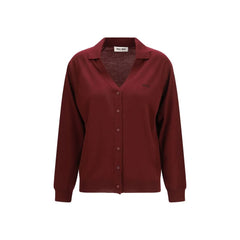 Miu Miu Bordeaux Wool Oves Aries Cardigan - IT38 | S