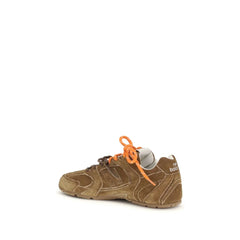 Miu Miu Brown Calf Leather Bos Taurus Athletic Sneakers - EU36/US6