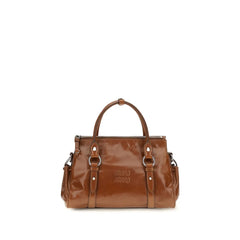 Miu Miu Brown Calf Leather Bos Taurus Handbag