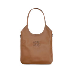 Miu Miu Brown Calf Leather Bos Taurus Shoulder Bag