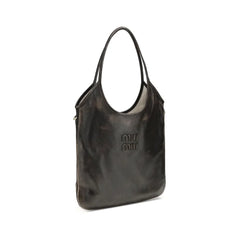 Miu Miu Brown Calf Leather Bos Taurus Shoulder Bag
