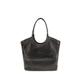 Sac bandoulière Bos Taurus en cuir de veau marron Miu Miu