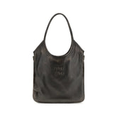 Miu Miu Brown Calf Leather Bos Taurus Shoulder Bag