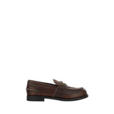 Miu Miu Brun Kalveskinn Bos Taurus Slip-On Loafers - EU41/US11