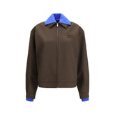 Miu Miu Brown Fleece Wool Bomber - IT38 | S
