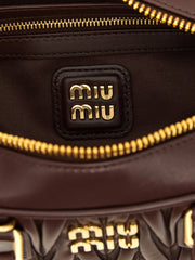 Miu Miu Brown Lamb Leather Handbag