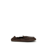 Miu Miu Brown Lamb Ovis Aries Aries Slip-On Loafers - EU38/US8