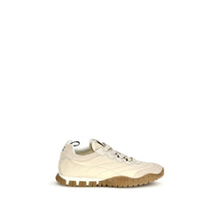 Miu Miu Cream Recycled Polyamide Athletic Sneakers - EU41/US11