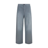 Miu Miu Gray Cotton Casual Pants - IT38 | S