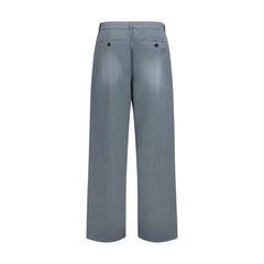 Miu Miu Gray Cotton Casual Pants - IT38 | S