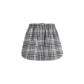 Miu Miu Gray Cotton Mini Skirt - IT38 | S