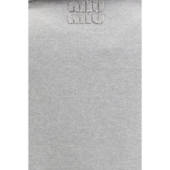 Miu Miu Gray Cotton Sweatshirt - XS