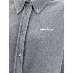 Chemise en polyester gris Miu Miu - IT40 | M