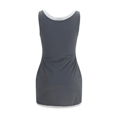 Miu Miu Gray Recycled Polyamide Casual Dress - IT40 | M