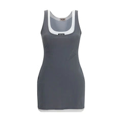 Miu Miu Gray Recycled Polyamide Casual Dress - IT40 | M