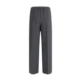 Miu Miu Gray Viscose Casual Pants - IT38 | S