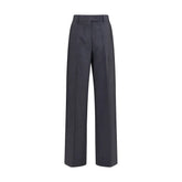 Miu Miu Gray Wool Oves Aries Dress Pants