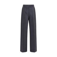 Miu Miu Gray Wool Oves Aries Dress Pants