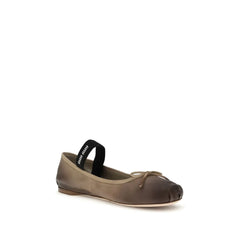 Miu Miu Leather Ballerinas - EU40/US10 - Flats