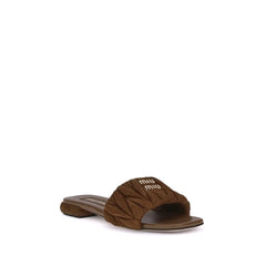 Miu Miu Matelassé nappa leather Sandals - Sandals
