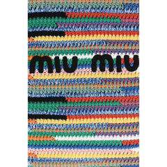 Miu Miu Multicolor Cotton Shoulder Bag