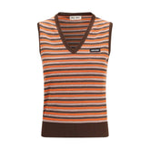 Miu Miu Multicolor Wool Sleeveles Sweater - IT42 | L