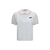 Miu Miu White Cotton Blouse - IT40 | M