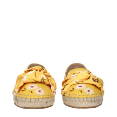 Espadryle z tkaniny Miu Miu, żółte