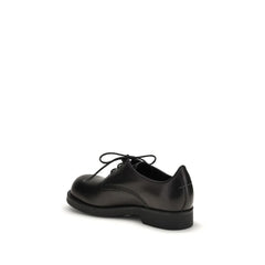 MM6 Black Calf Leather Bos Taurus Oxfords And Derbies
