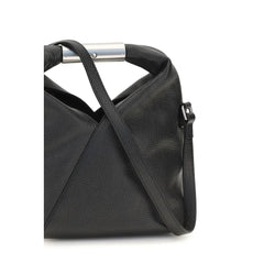 MM6 Black Calf Leather Bos Taurus Shoulder Bag