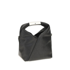 MM6 Black Calf Leather Bos Taurus Shoulder Bag