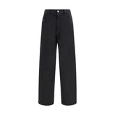 MM6 Black Cotton Athletic Pants