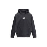 MM6 Black Cotton Sweatshirt