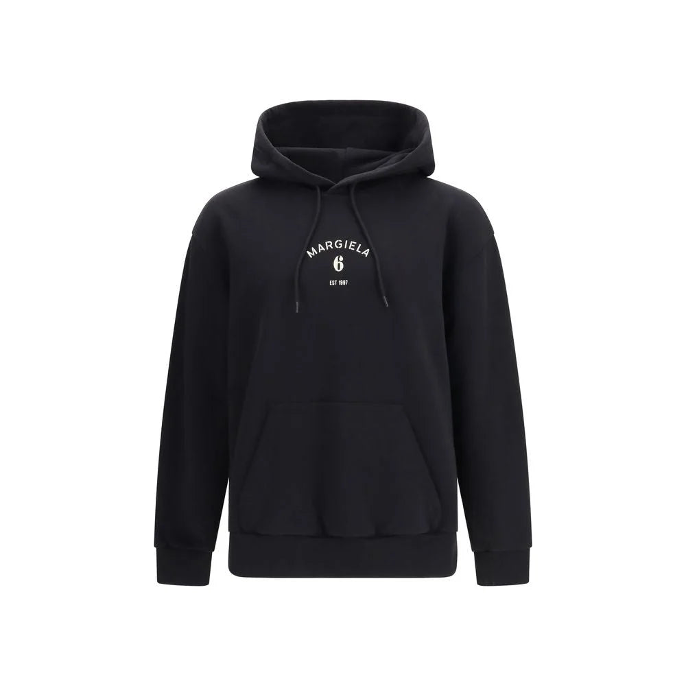 MM6 Black Cotton Sweatshirt