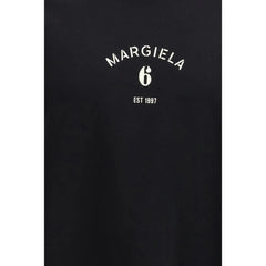 MM6 Black Cotton T-Shirt - XL