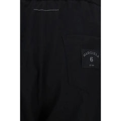 MM6 Black Polyester Casual Pants