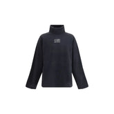 MM6 Black Polyester Sweatshirt - L