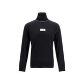 MM6 Black Wool Oves Aries Turtleneck