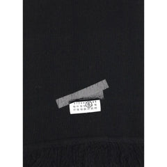 MM6 Black Wool Scarf