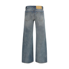 MM6 Blue Cotton Relaxed Fit Jeans - W25