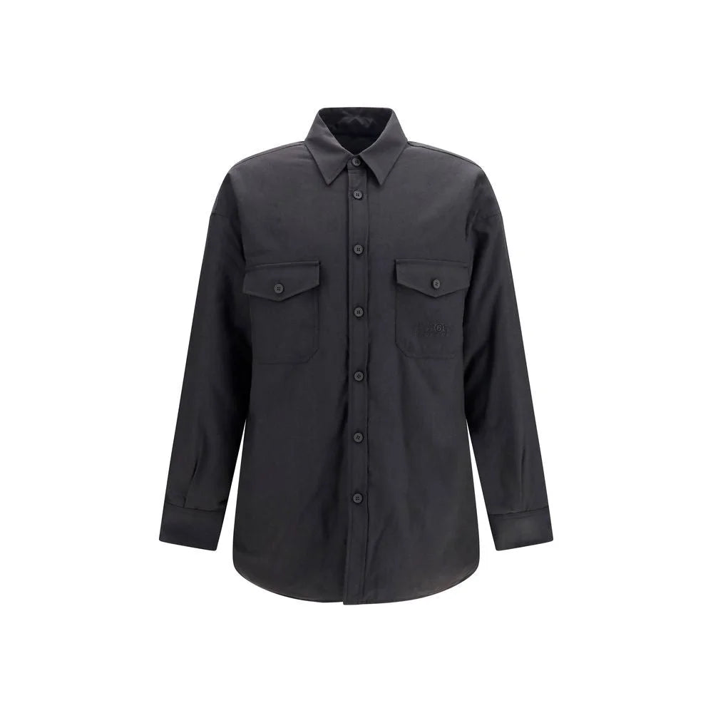 MM6 Gray Wool Oves Aries Shirt - IT50 | L